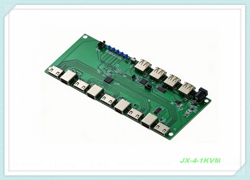 JX-4-1KVM-V1.0 HDMI 4进1出 集线办公监控主板