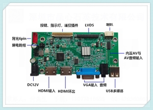 JX-53-HDOUT_V1.0 高清HDMI环出 液晶显示驱动板