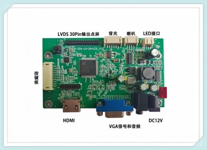 JX-25A-LH-2H+LED V1.0 HDMI/VGA LCD LED背光显示驱动板（Realtek方案）