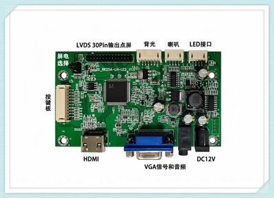 JX-RK25A-LH-LED带LED背光二合一液晶驱动板 带背光液晶AD板 LVDS背光二合一驱动板