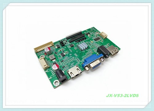 JX-V53-UHV-2LVDS 一个驱动板点两个液晶屏（支持HDMI/VGA/USB/双LVDS输出）