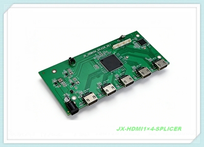 JX-HDMI1X4-SPLICER视频拼接器 1进4出HDMI视频拼接器1路HDMI信源分割4个显示单元多屏拼接驱动板