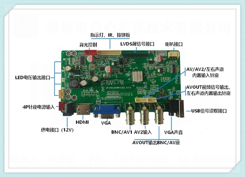 JX-V53-AVM-LED &nbsp;驱动板