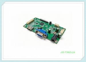 JX-7362-LH 全国产驱动板
适用于32寸以下LCD/LED屏
支持1920×1080@144Hz输出
VGA/HDMI双输入、LVDS输出
多国语言OSD菜单，低功耗设计
电竞显示器、工业控制、广告机等场景